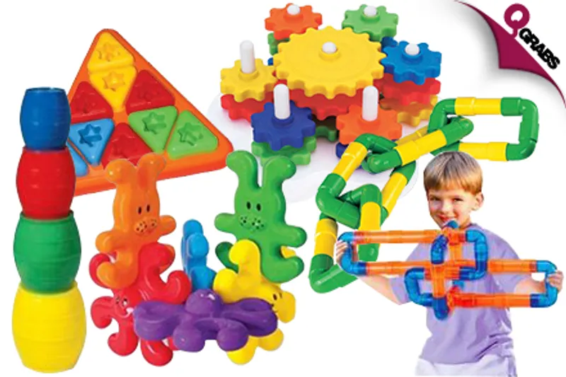 From QR15 Grow Those Minds with Engaging Plastic Toys for Your Kids - Choose from 6 Creative Options! (Up to QR65 Value)